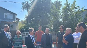 BAŞKAN ŞENOL DİNÇ DEĞİRMENDERE’DE DOĞALGAZ ÇALIŞMALARINI İNCELEDİ