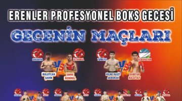 Erenler’de profesyonel boks heyecanı