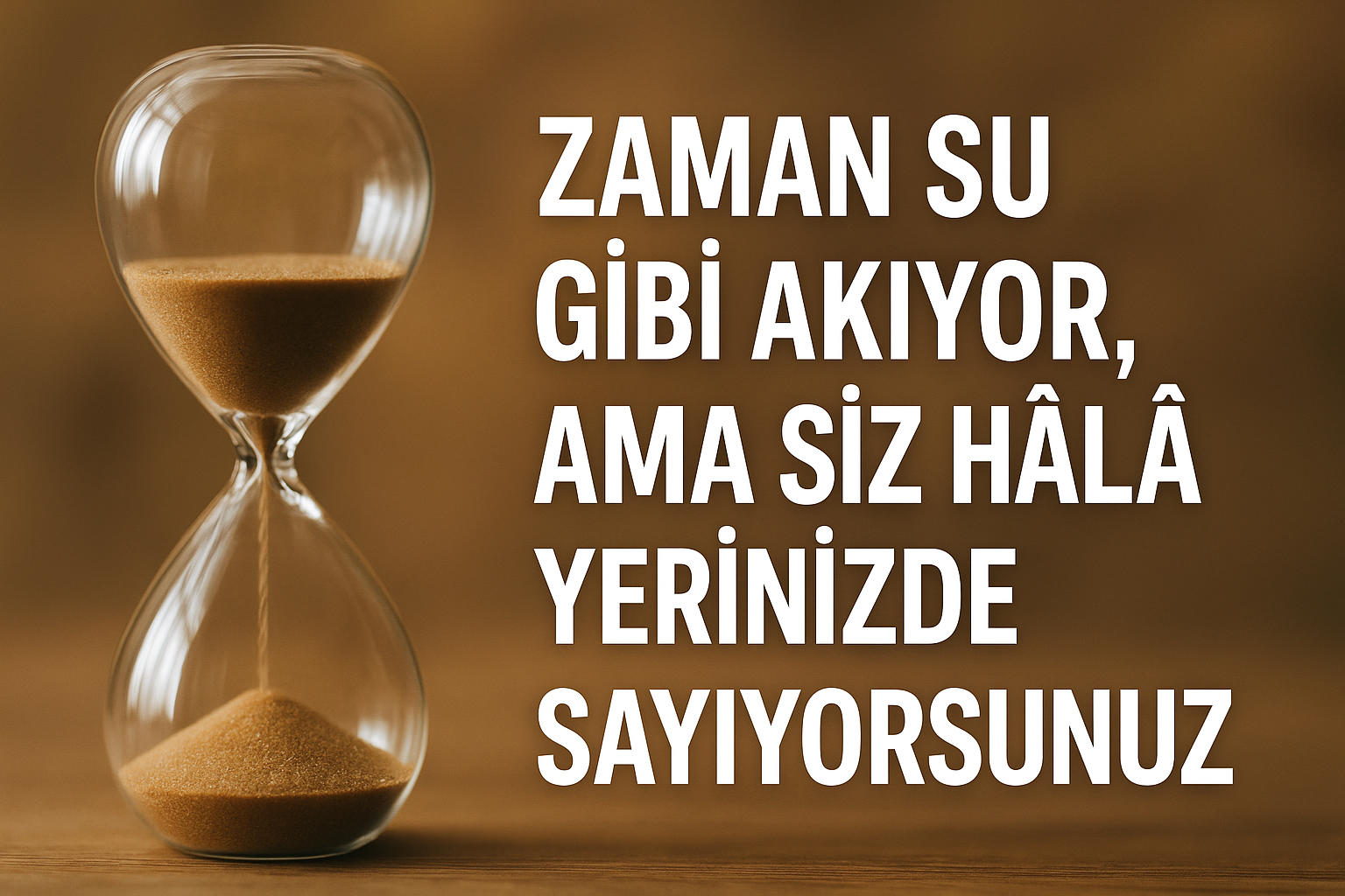 “Zaman Su Gibi Akıyor, Ama Siz Hâlâ Yerinizde Sayıyorsunuz”