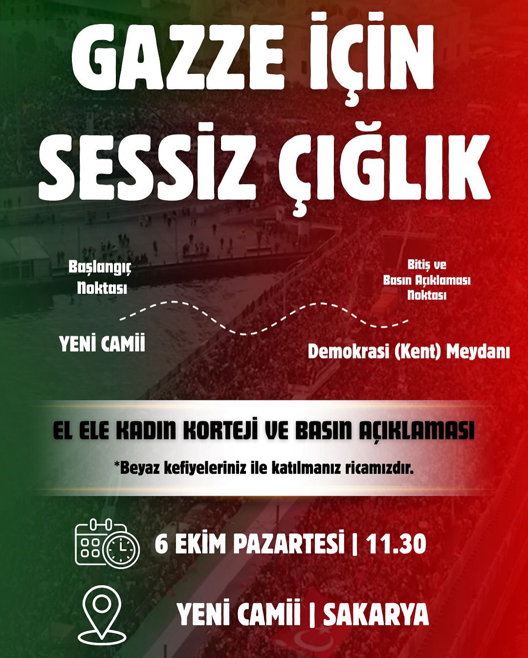 Gazze İçin Sessiz Çığlık
