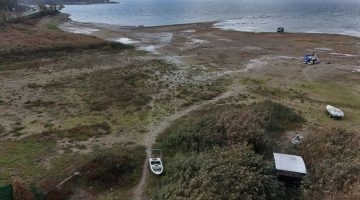 Sapanca Gölü kuraklık nedeniyle tehdit altında